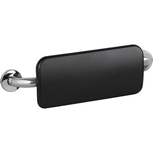 HELP háttámla, csavaros rögzítéssel,500mm, rozsdamentes acél/ fekete