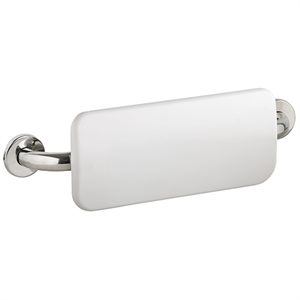 HELP háttámla, csavaros rögzítéssel,500mm, rozsdamentes acél/ fehér
