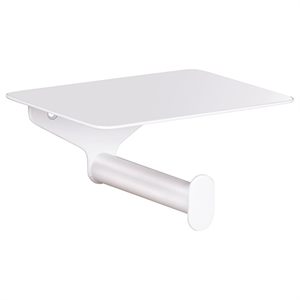 ORGANIC fehér fali WC-papírtartó polccal